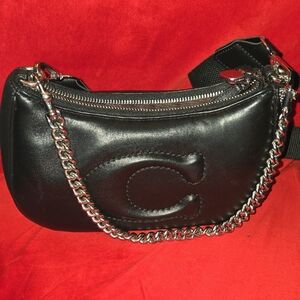 AUTHENTIC COACH TERI SHOULDER BAG WITH SIGNATURE QUILTING